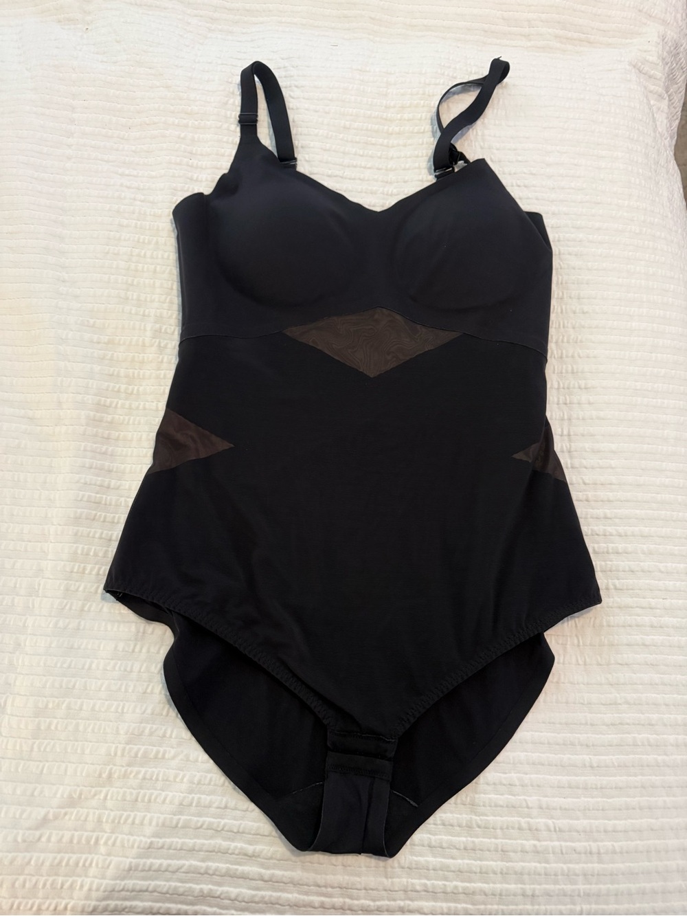 Honeylove Black One-Piece Shapewear Bodysuit GUC 0777